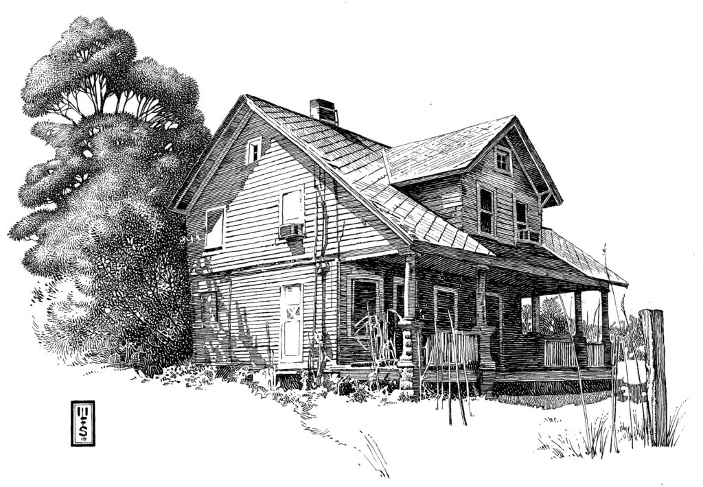 Old House with Ghost murray smoker